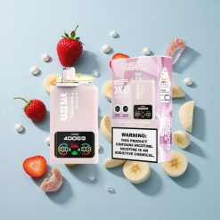 Razz Bar 40000 Puffs Epe Strawberry Banana_Vörös Bika Jég Mesh Coil Hungary wholesalers