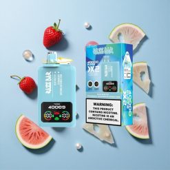 Razz Bar 40000 Puffs Kék Áfonya Jég-EPer Görögdinnye Buborékrággya 1.0 Ohm 2 Mesh Coil Hungary wholesalers